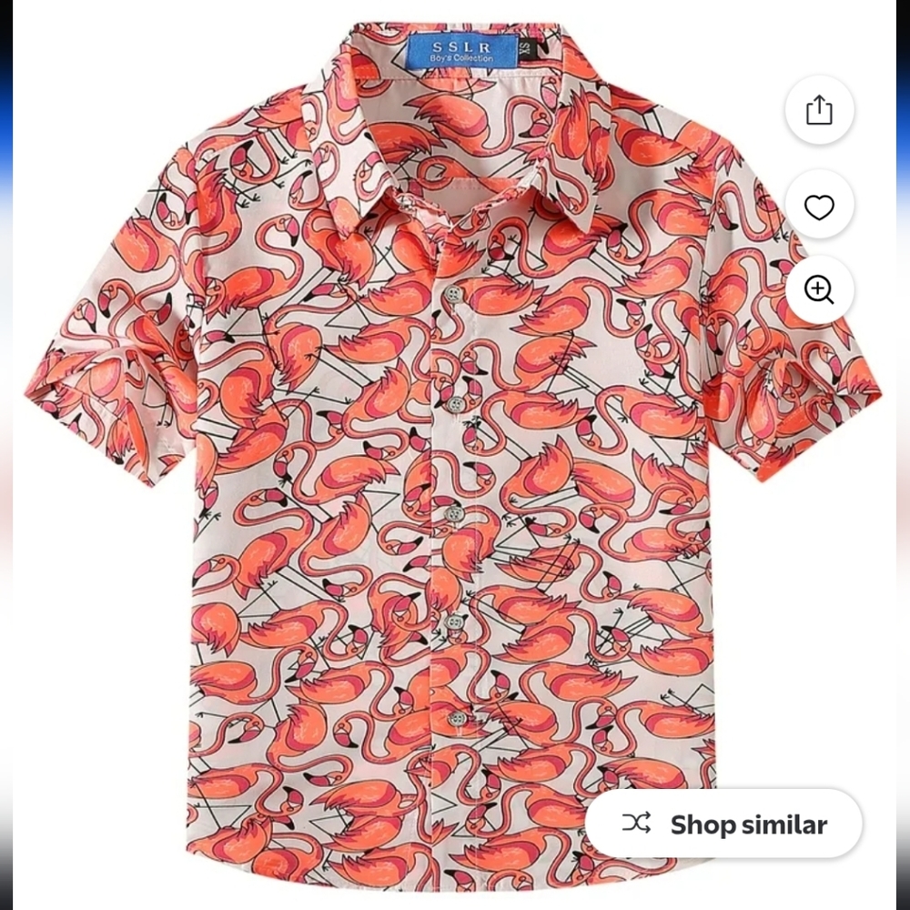 SSLR Flamingo Print Shirt